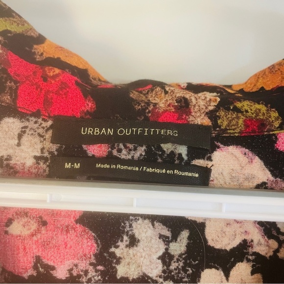 Urban Outfitters Floral Aloha Tie Front Shirt Dress Size Medium - Picture 8 of 14